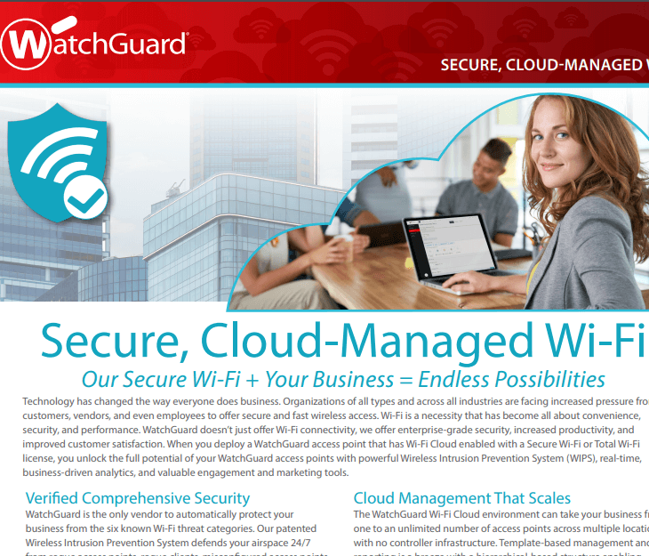 WatchGuard Secure Cloud Wi-Fi
